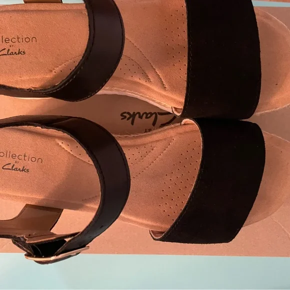 Women’s suede and leather wedge sandals…Collection by Clark’s! - Picture 7 of 8